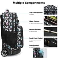 thumbnail image 3 of Mochila enrollable Tilami, 45 cm, con ruedas, escuela, universidad, viajes, 3 of 6