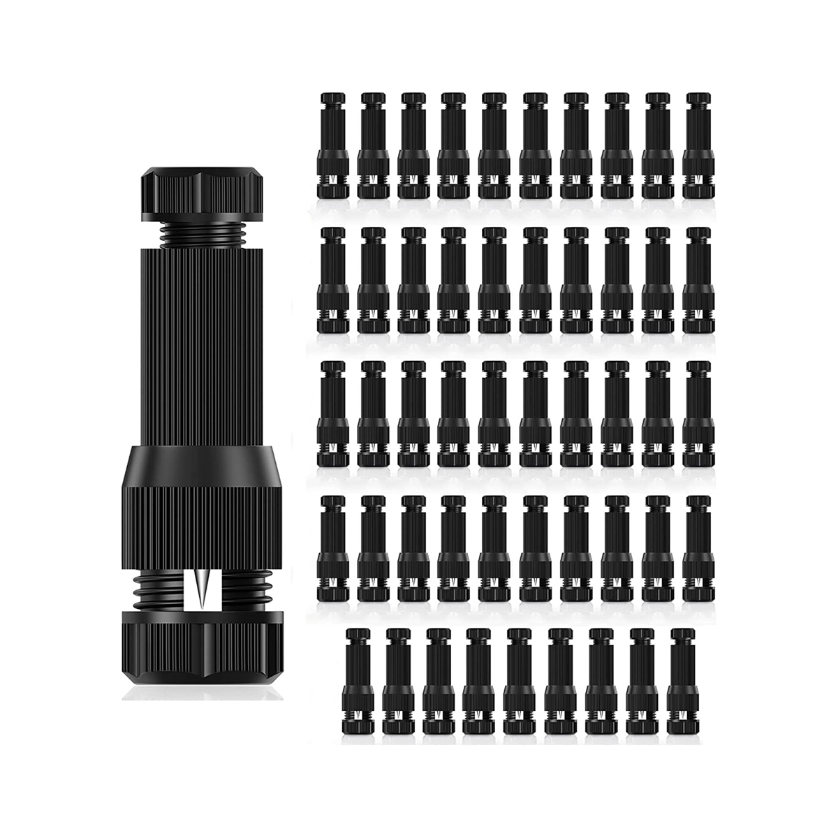 50Pack Low Voltage Wires Connector Landscape Lighting Connectors Waterproof for Cable Landscape