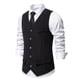 thumbnail image 5 of Camiseta sin mangas con cuello en V para hombre, blusa de poliéster con botones, bolsillos y cuello en V a la moda., 5 of 8