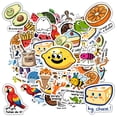 thumbnail image 5 of 35pcs Funny Animal Stickers Cute Kids Stickers Food PVC Stickers for Laptops Notebooks Phones, 5 of 9