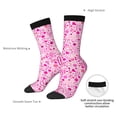 thumbnail image 4 of Rateoe Breast Cancer Awareness2 for Women Casual Calf Socks - Cute Crew Socks - Thin Soft Above Ankle Socks Size 5-11, 4 of 6