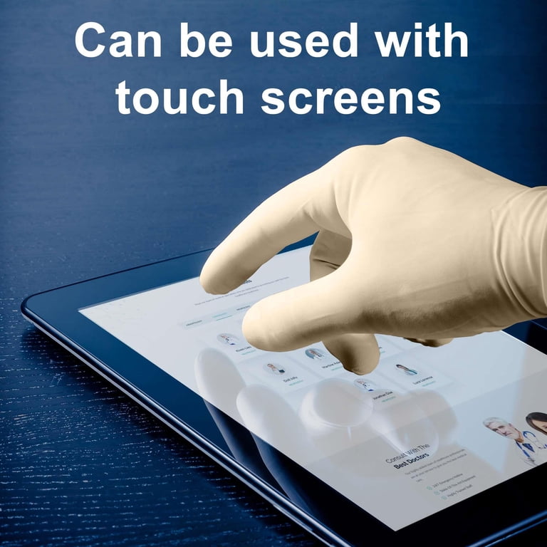 FifthPulse Medical Examination Latex Gloves - Extra Thick 4.5 Mil