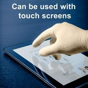 FifthPulse Medical Examination Latex Gloves - Extra Thick 4.5 Mil, Powder Free Disposable Gloves - 50 Count - XS - Natural