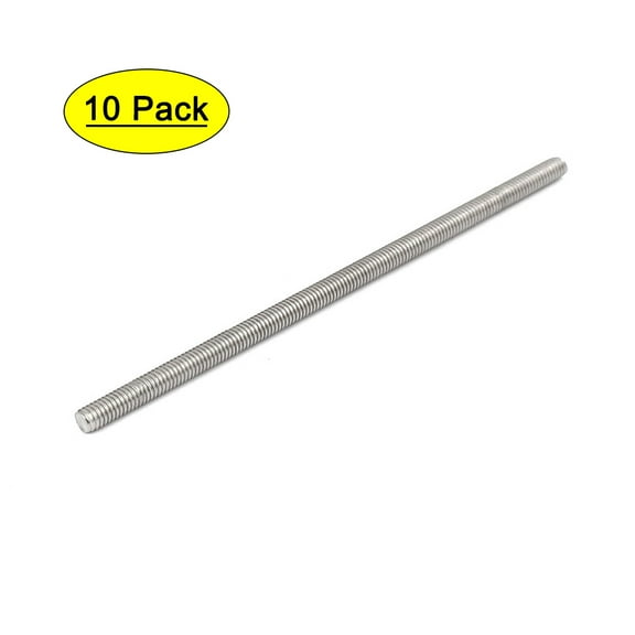 M4 x 100mm 304 Stainless Steel Fully Threaded Rod Bar Studs Fastener 10Pcs