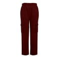 thumbnail image 5 of Uqiangy Wide Leg Sweatpants Women Baggy Sweats Fall Clothes Lounge Pants Women Women's Cargo Pants Baggy Pants Women Sweatpants Women Red L, 5 of 5