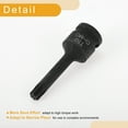 thumbnail image 6 of Unique Bargains 1 Pc 6 Point Universal Impact Socket for Car Motorcycle Dirtbike Repair Hardware Tool CR-MO Black 78mm/3.07" 9mm 1/2 Inch Drive, 6 of 7