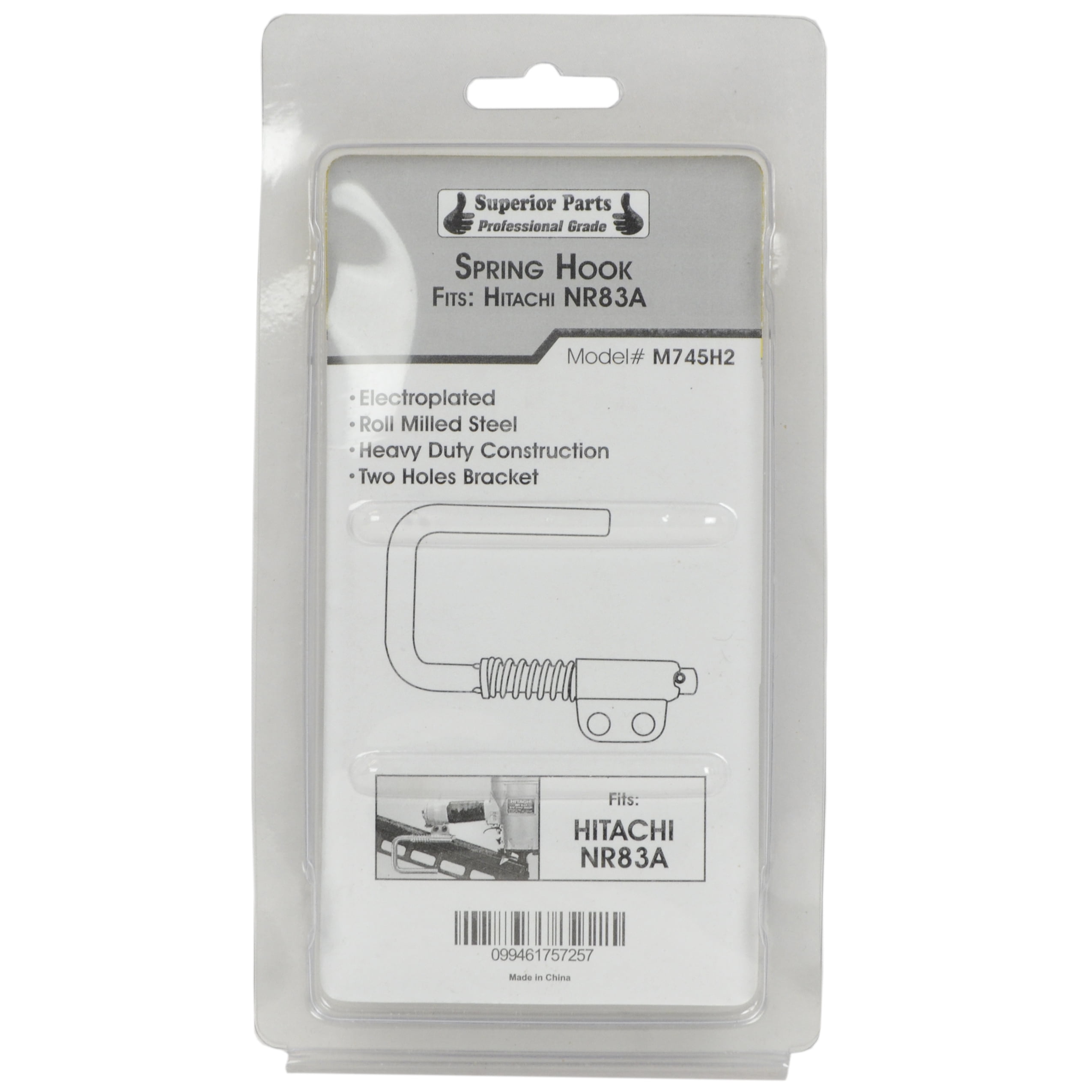 Superior Parts M745H2 Spring Loaded Rafter Hook/Retractable Nail Gun Hanger (2-Pack)