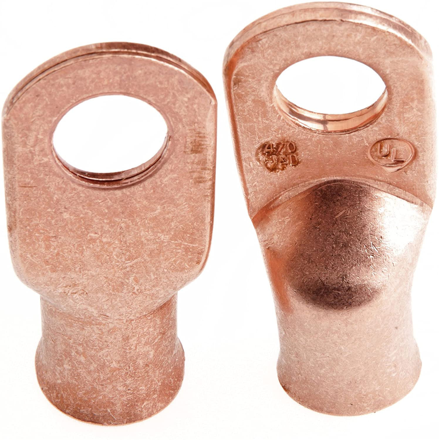 2-Pack Forney 60101 Copper Cable Lugs Number 4/0 Cable with 1/2-Inch Stud Size 