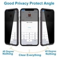 thumbnail image 5 of Funda magnética de vidrio templado para móvil, carcasa protectora antiespía para iphone 15, 14, 13, 12, XR, 11 Pro MAX, X, 7, 8, 6 Plus, 360, 5 of 5