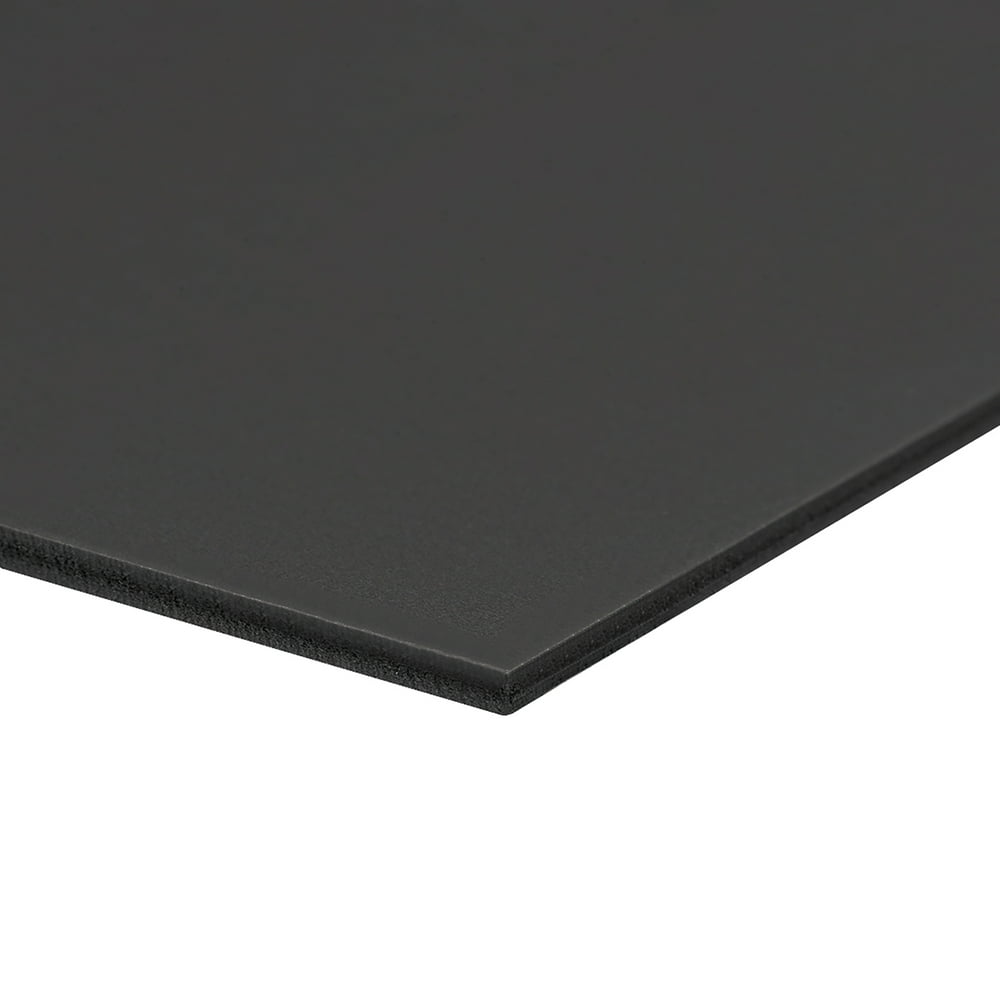 PVC Foam Board Sheet,3mmTx12"Wx16“L,Black,Double Sided,Expanded PVC