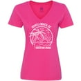 thumbnail image 3 of Inktastic Summer Vacation Mode Myrtle Beach South Carolina Women's V-Neck T-Shirt, 3 of 5