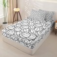 thumbnail image 2 of Erosebridal Sketch Volleyball Zipper Full Size Comforter Sets with Fitted Sheet and 2 Pillowcases,Line Sport Ball Zipper Bedding Set For Boys,Reversible,4pcs, 2 of 7