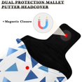 thumbnail image 3 of Haosy Different Size Trian Golf Mallet Putter Cover Strong Magnetic Leather Golf Club Headcover Closure, 3 of 7