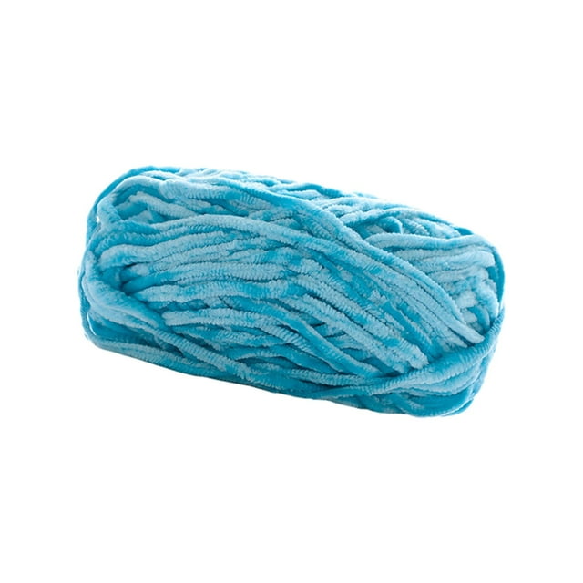 Hilo de Lana Grueso Tubular Jumbo Azul Perfecl