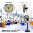 thumbnail image 4 of Ventilador de pedestal oscilante FUGOO con motor CC sin escobillas, 4 of 5