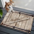 thumbnail image 3 of Bathroom Rugs 2x3 Ft, Farmhouse Wood Grain Non Slip Area Rugs for Kitchen Bedroom Entryway, Vintage Country Barn Gate Brown Washable Carpet Runner Rug Floor Mats for Bedroom Home Decor, 3 of 8