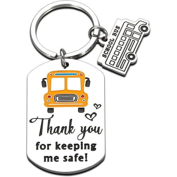 Bus Driver Gifts, Thank You Keychain Gift for Bus Driver, School Bus Driver Aide Appreciation Gifts, End of Year Bus Driver Gifts, Thank You Keychain Gift, End of Year Gifts for Coworkers