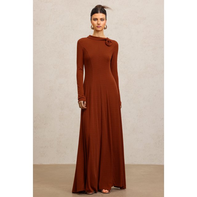Vestido Bellabarnetten Juny Maxi Flower de manga larga