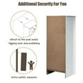 thumbnail image 6 of YYAo Bathroom Storage Cabinet, Toilet Storage Cabinet, 6 Drawers Chest Dresser Clothes Storage Bedroom Furniture Cabinet-White, 6 of 8