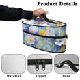 thumbnail image 5 of HELLHERO Lavender Floral Pattern Protective Travel Iron Storage Case Polyester with Zipper Closure Most Iron Home Organization Storage Solution, Bag Only, 5 of 6