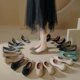 thumbnail image 4 of Zapatos de mujer de punta puntiaguda de punto, estilo princesa reina, zapatos individuales, 4 of 4