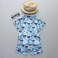 thumbnail image 4 of Toddler Baby Girl Pajamas Kids Spring Summer Cartoon Print Short Sleeve Sleepwear Outfits Clothes Pajamas for Girls Size 18-24 Months, 4 of 4