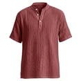 thumbnail image 4 of oqasdz Mens Classic Three Buttons Shirt Comfort Solid Color Versatile Relaxed Fit Breathable formal Shirt Regular Fit Trendy Outwear, 4 of 4