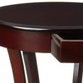 thumbnail image 4 of Frenchi Furniture Table Ronde en Bois avec Tiroir et Étagère, Espresso, 4 of 5
