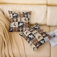 thumbnail image 2 of Erosebridal Western Cowboy Throw Pillow Cover 16"x16" 1 Pcs West Cow Skull Arrow Pillow Case Cushion Cover Exotic Plaid Geometric Brown Decorative Throw Pillowcase for Sofa Adult Cushion Case, 2 of 6