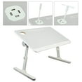thumbnail image 4 of opvise Laptop Bed Tray Table, Height Angle Adjustable Laptop Bed Stand, Portable Lap Desk with Foldable Legs, Foldable Lap Tablet Table for Sofa Couch Grey, 4 of 7