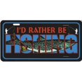 thumbnail image 1 of I'd Rather Be Fishing Photo License Plate, 1 of 2