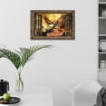 thumbnail image 6 of HFDF American Flag with Bald Eagle Wall Art Retro View of Window Eagle Wall Decor Rustic Flag Canvas Prints Artwork Eagle Patriotic Pictures Home Decor Ready to Hang for Home Office 16x12inch Framed, 6 of 7