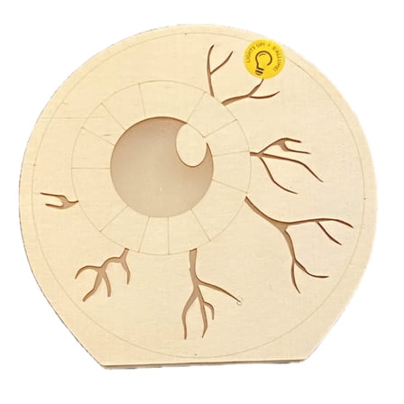 Make Market DIY LED Wood Decor Kit, 6" Paintable