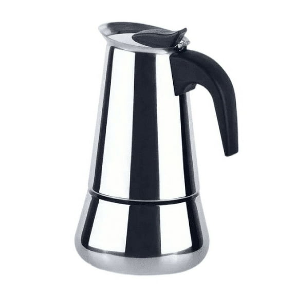 Stainless Steel Moka Pot Italian Coffee Maker - 4 cup/200 ml