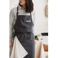 thumbnail image 2 of Soft Cotton Linen Apron - Retro Linen Art Apron, Adjustable Casual Apron with Towel, Great for Florist and Kitchen, 2 of 7