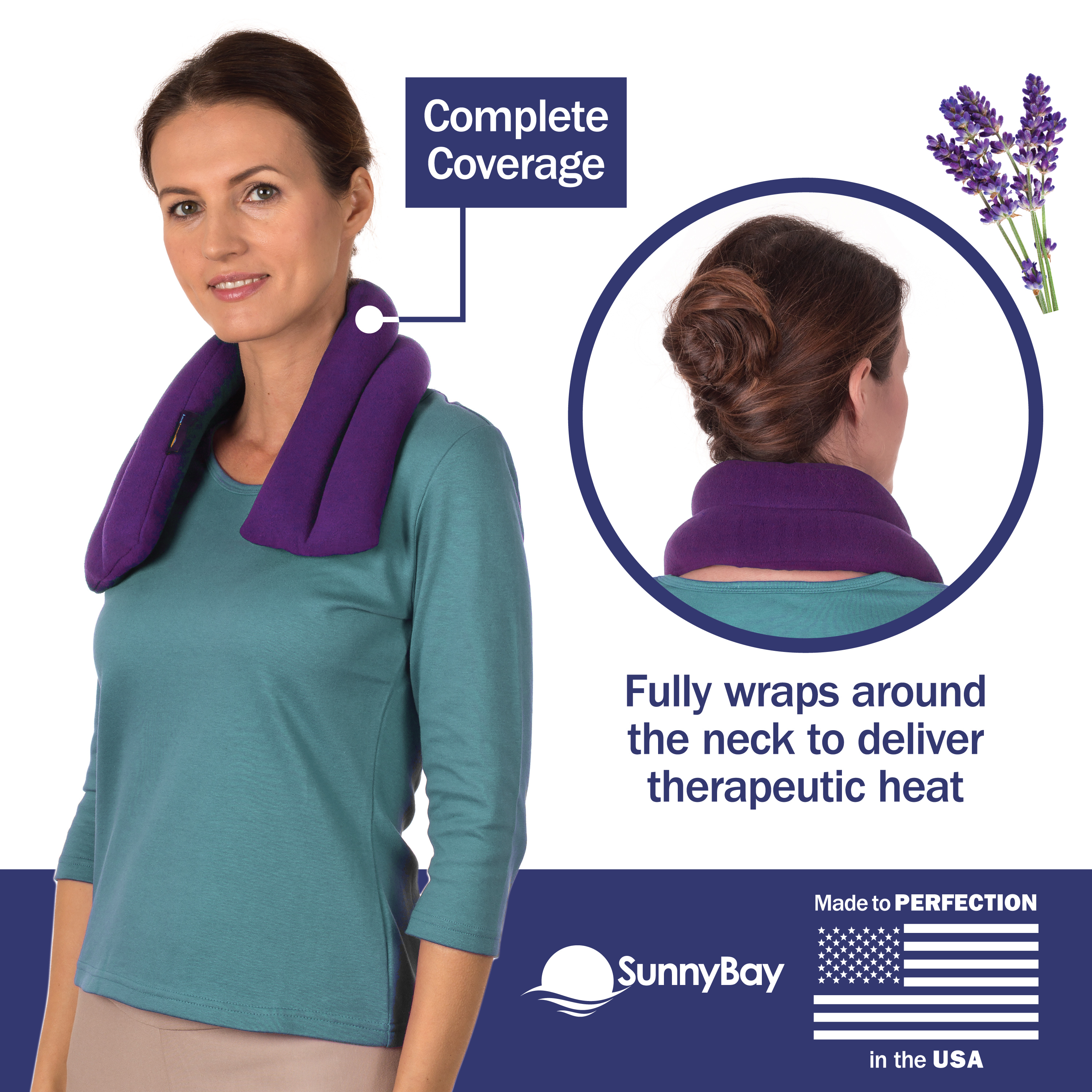 microwavable lavender neck wrap