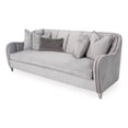 thumbnail image 2 of Michael Amini Roxbury Park 94"W Velvet Sofa in Steel Gray/Slate, 2 of 7