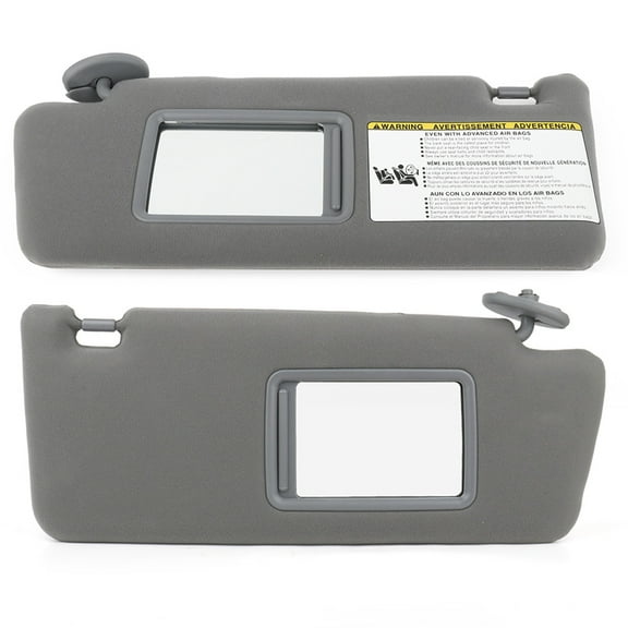 SCITOO Left & Right sides Sun Visor Assembly fit for 2005-2011 for Toyota Tacoma without Sunroof (Gray)
