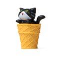 thumbnail image 1 of Ice Cream Kitten Model Exquisite Cute Micro Landscape Gardening Doll Creative Desktop Ornaments PVC Cartoon Animal Figurines Doll Model Home Decoration, 1 of 8