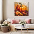 thumbnail image 5 of Orange Pumpkins Fall Wall Art Painting on Canvas, Watercolor Thanksgiving Fruits Canvas Art Home Prints Wall Art Framed Modern Artwork for Living Room Bedroom Wall Decor 8x8in, 5 of 9