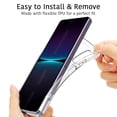 thumbnail image 3 of CoverON For Sony Xperia 10 IV Phone Case, Flexible Slim Lightweight TPU Minimal Cover, Clear, 3 of 8
