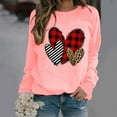 thumbnail image 1 of Styesk Chandails à Manches Longues pour Femmes, Imprimé de Cœur, Hauts de Sortie, T-Shirts Confortables et Doux à Col Rond, Chandail à Enfiler, Mode, Ample, Léger, Chandail en Molleton, Graphique de la Saint-Valentin, Hauts Décontractés, 1 of 3