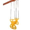 thumbnail image 4 of Jack and June Two Seater Yellow Glider Playset Swing with Plastisol-Coated Chains and Hardware for Installation Included, 4 of 19