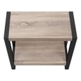 thumbnail image 4 of HomeRoots 489718 22 in. Black & Dark Taupe End Table with Shelf, 4 of 4