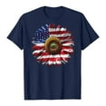 thumbnail image 5 of ORT Womens American Flag T Shirt Patriotic Shirts Short Sleeve Patriotic Shirt 4th of July Tee Tops Crewneck Summer T-Shirt(Z2-Navy,XL), 5 of 6