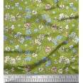 thumbnail image 1 of Soimoi Satin Silk Fabric Artistic Floral Printed Craft Fabric by The Yard 42 Inch Wide, 1 of 3
