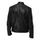 thumbnail image 4 of Fashion Men Autumn Winter Warm Casual Leather Zipper Long Sleeve Jacket Coat Top 2XL, 4 of 4