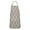 Brown Geometric Quatrefoil, variant on Boho Brown Damask Ethnic Pattern Apron-Garden Aprons for Women with Pockets-Cotton Linen Waterproof Kitchen Cooking Gardening Aprons Adjustable for Kitchen,Cooking,BBQ and Salon 33x27 Inch