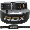 thumbnail image 1 of Cinturón de levantamiento de pesas RDX Gym Fitness de piel de vacuno de 4 pulgadas y 6 pulgadas, 1 of 7