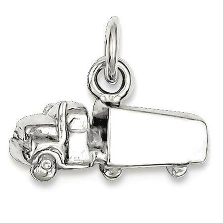 Sterling 925 Charm Pendant - ICE CARATS 925 Sterling Silver Semi Trailer Pendant Charm Necklace Travel Transportation Fine Jewelry Ideal Gifts For Women Gift Set From Heart
